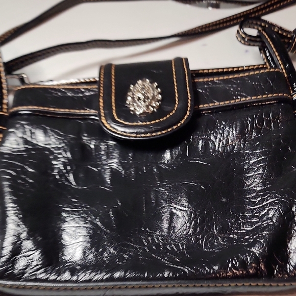 Vintage Luxurious Crossbody w/ Crocodile Texture Like NEW by MARC CHANTEL - Picture 13 of 14